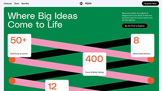 All website templates - AI Education Landing Page (Playful)