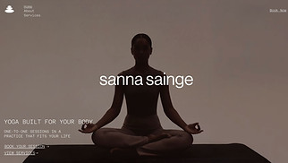 All website templates - Personal Yoga Trainer (Dynamic)